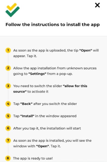 Mobile App Instructions