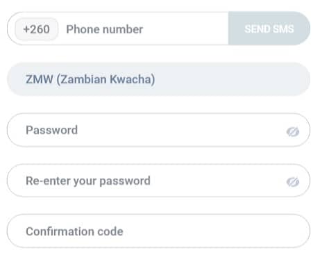 Registration Form Mobile Betting In Zambia