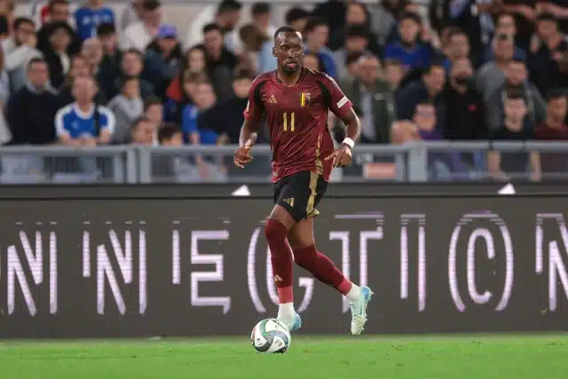 Dodi Lukebakio of Belgium during the UEFA Nations League match at Stadio Olimpico, Rome