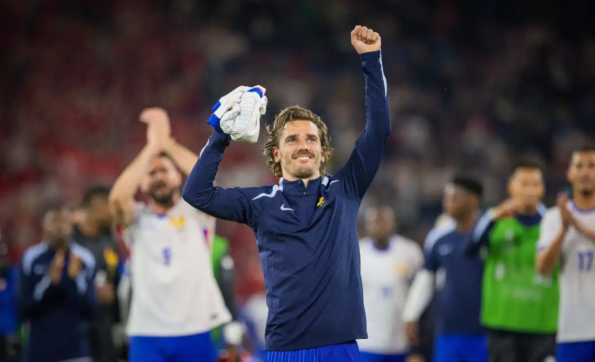 Final jubilation: Antoine Griezmann during Austria - France
